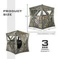 thumbnail image 3 of Topcobe 3 Person Portable Pop-Up Ground Hunting Blind with Tie, Outdoor Camping Hiking Tent, 3 of 10
