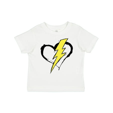 

Inktastic Lightning Bolt Heart Gift Toddler Boy or Toddler Girl T-Shirt