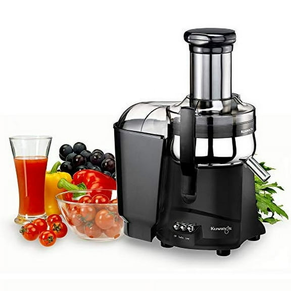 Kuvings Centrifugal Juicer, Black, 12.9 x 8.2 x 16 inches