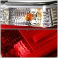 thumbnail image 3 of DNA Motoring TL-LED-3D-E3692-4D-CL For 1992 to 1999 BMW E36 3 -Series Sedan Pair of Clear Lens Red LED Rear Brake+Signal Tail Light 93 94 95 96 97 98, 3 of 6