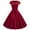 #7-Wine, variant on Pntutb Flash Picks! Womens Vintage Short Sleeve Swing 50S Housewife Casual Evening Party Prom Dress