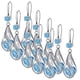 thumbnail image 1 of Par de Aretes Largos Drop08 5Pzas Gota de Agua Azul Metal/Circón., 1 of 1
