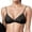 Black, variant on Stretchy Thin No Underwire Bra With Pads Soft Silk French Underwear, XL, Pink