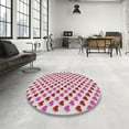 thumbnail image 3 of Ahgly Company Indoor Square Patterned Rogue Pink Novelty Area Rugs, 7' Square, 3 of 6