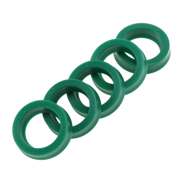 Anillo de Sello de Aceite Universal Unique Bargains Labio UN Sello de Eje Rotativo 14x20x5mm Alta Presión TPU Verde 5 Pcs