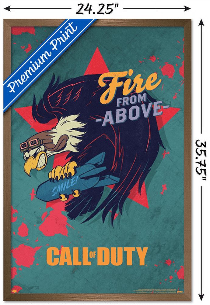 Call of Duty: Vanguard - Fire From Above Wall Poster, 22.375" x 34", Framed