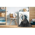 thumbnail image 2 of Ahgly Company Machine Washable Indoor Round Transitional Charcoal Black Area Rugs, 6' Round, 2 of 7