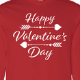 thumbnail image 4 of Inktastic Happy Valentines Day with Arrows Long Sleeve T-Shirt, 4 of 5