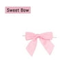 thumbnail image 3 of 10Pcs Twist Tie Bows,Pink Satin Ribbon Bows,2.7" Pre Tied Bow with Wire for Gift Wrapping Treat Bag Present Craft Birthday Party Bridal Shower Christmas Wedding, 3 of 6