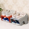 thumbnail image 5 of Raindrops 1Set Shoes Organizer Nonslip Plastic Angled White For Household Users, 5 of 7