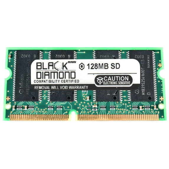 128MB Black Diamond Memory Module for Compaq Presario Laptop 1700T Series (133MHz) SDRAM SO-DIMM 144pin PC133 133MHz Upgrade