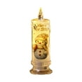 thumbnail image 2 of Oioii Christmas Flameless Candles Christmas LED Candles Battery Operated Electric LED Pillars with Decals Reindeer Santa Claus Snowman for Christmas Decorations, A, 2 of 6