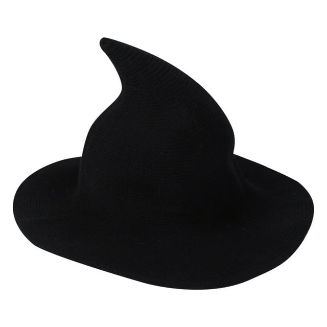 SDNall Halloween Witch Hat With Pointed Top Party Funny Knitted Wool Hat