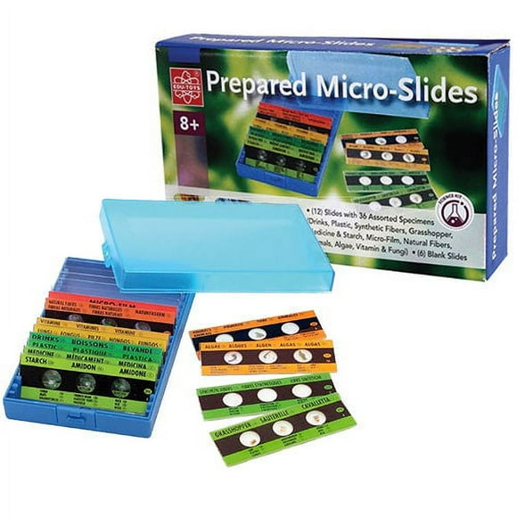 EDU-36730 - PREPARED MICRO SLIDES 12 SLIDES 36 ASSORTED SPECIMENS