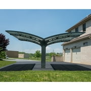 Palram - Canopia Arizona Wave Double Wings 19' x 16' Carport - Gray