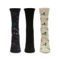 thumbnail image 4 of MeMoi Ducks Bamboo Blend Crew 3 Pair Pack - Womens - Female, 9-11, Crockery, 4 of 4
