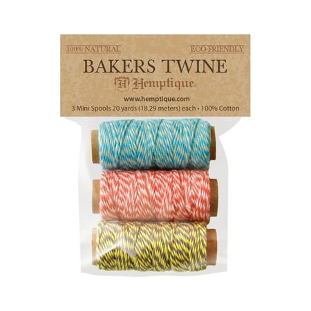 UPC: 0091037735751 | Hemptique Bakers Twine – Hula Hoop  Pkg of 3