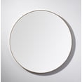 thumbnail image 1 of Bathroom Mirror Shell 30" Dark Gold Modern Style, 1 of 3