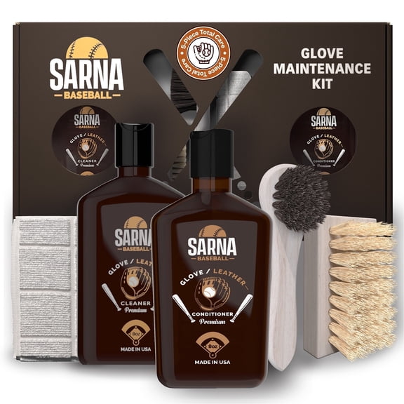 SARNA BASEBALL Glove Cleaner and Conditioning Kit