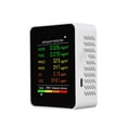thumbnail image 1 of Detector de calidad del aire 6 en 1, PM2.5, PM10, HCHO, TVOC, CO, CO2, Monitor de formaldehído, WIFI opcional, probador de calidad del aire doméstico multifunción, 1 of 4