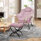 thumbnail image 3 of QinaQin Sillón lazy ergonómico con reposapiés plegable, funda removible y lavable, ideal para lectura y espacios pequeños, 3 of 8