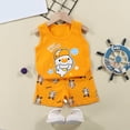 thumbnail image 2 of Toddler Boy Clothes Outfits Short Summer Sleeve Letters Printed Shirt Shorts Sets 2PC Little Boy Clothing 6-12 Months 12-24 Months 2t 3t 4t 5t 6t 7t 8t 9t Children 5-6 Years, 2 of 7