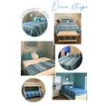 thumbnail image 6 of DESIGN STUDIO Ocean Stripe Blue 3-Piece Cotton Quilt Bedding Set, Full/Queen, 6 of 7