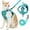 Blue, variant on Cat Harness and Leash, Reflective Cat Harness Escape Proof for Walking, Adjustable Kitten Harness and Leash Set, 13 Buckles Easy Control Breathable Cat Vest Harness for All Types of Cats