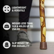 Brazos Free Form Hawthorn Wood Walking Stick 55 Inch Height