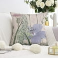 thumbnail image 3 of Vintage Flower Decorative Pillow Covers - Set of 2, 16x16 Inch - Farmhouse Style Linen Cushion Cases for Indoor/Outdoor, Sofa, Bed & Living Room Decor - Stylish and Unique, 3 of 7