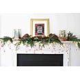 thumbnail image 2 of ZOELNIC 10FT Festive Lighted Berry Beaded Garland with 30LED String Lights for  Christmas Fireplace Mantel Indoor Outdoor Decoration, 2 of 6