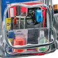 thumbnail image 6 of Heavy Duty Clear Backpack with Mesh Organizer, Clear Bookbag (Large, Gray), 6 of 11