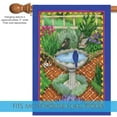 thumbnail image 3 of Toland Home Garden Birdbath And Bricks Garden Bird Flag Double Sided 28x40 Inch, 3 of 5