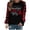 Red, variant on Ichuanyi Womens Fall Tops, Christmas Fashion Women's Casual Long Sleeve Printed Ladies Sweatshirts Tops