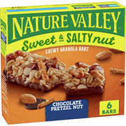 Nature Valley Granola Bars, Sweet and Salty Nut, Chocolate Pretzel, 6 ct