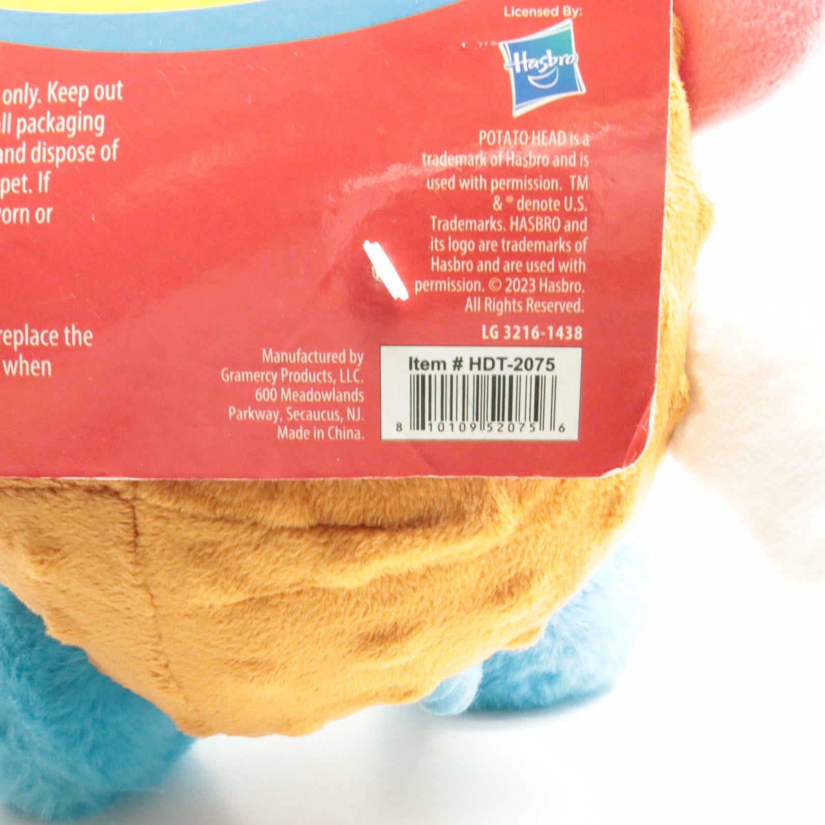 Mr. Potato Head Plush 12'' Dog Toy ~ Squeak, Crinkle & Rope