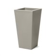 thumbnail image 1 of Step2 Tremont Concrete Square Plastic Tapered Indoor and Outdoor Tall Planter, 1 of 4