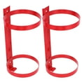 thumbnail image 1 of Phenofice 2 Pcs Support Mural pour Extincteur en Acier au Carbone pour Bureau Hôtel avec Finition Rouge, 1 of 6