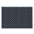thumbnail image 1 of Fox Cutting Board, Orange Small Forest Animal Portraits Pattern on Abstract Dotted Blue Backdrop, Decorative Tempered Glass Cutting and Serving Board, Large Size, Navy Blue Orange, by Ambesonne, 1 of 1