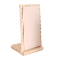 thumbnail image 1 of Jewelry Display Stand, Wooden Board, Vertical with Base Storage Holder, for Show StyleC-Beige, 1 of 8