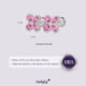 thumbnail image 5 of Aretes para Mujer de Plata .925 con Zirconia Cúbica, LuckyLy Aretes de Flores Brillantes – Joyería Ideal como Regalos para Mamá y Regalos para Mujer Navidad y Cumpleaños, Modelo Aina fucsia, 5 of 7