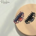 thumbnail image 5 of Parcelona French Double Loop Small Tortoise Shell and Black Jaw Hair Claw, 5 of 7