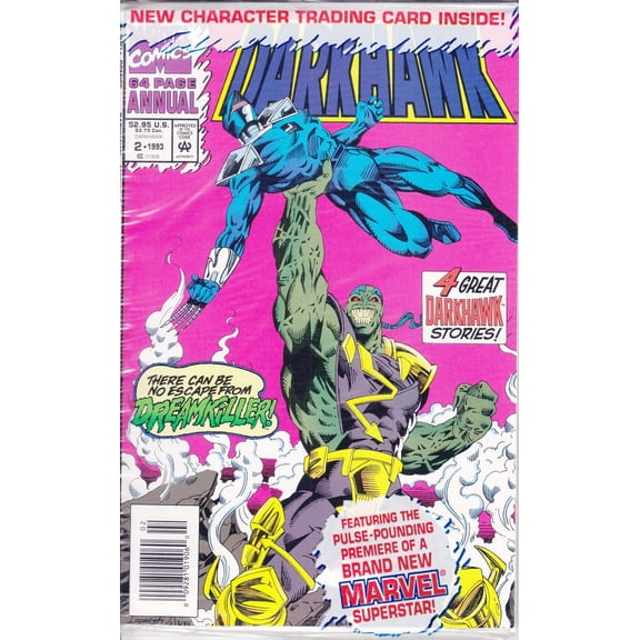 Darkhawk Annual #2 (Newsstand) (with card) VF ; Marvel Comic Book