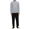 thumbnail image 2 of Unique Bargains Men's Pullover Lightweight Long Sleeve Top Turtleneck T-Shirt 50 Light Grey, 2 of 6