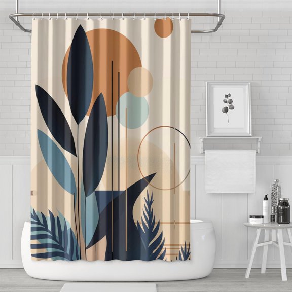 Modern Boho Shower Curtains, Farmhouse Shower Curtains for Bathroom, Bath Shower Curtain Sets Waterproof Fabric Decor 72×72inch