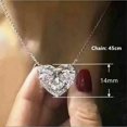 thumbnail image 2 of 925 Silver,Gold,Rose Gold Necklace Pendant Heart Cubic Zircon Wedding Gift, 2 of 6