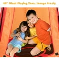 thumbnail image 6 of WYDK Kids Hanging Chair Swing Tent Set, Hammock Nest Pod Hanging Swing Seat for Boys/Girls, Children Swing Play House with Detachable Play Tent, Max Capacity 330 LBS, 40", Orange, 6 of 10