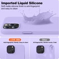 thumbnail image 3 of Compatible with iPhone 13 Pro Max Phone Case | Thickening Liquid Silicone |Anti-Scratch Microfiber Lining |Full-Body Duty Heavy Protection Case for iPhone 13 Pro Max Women Girls,Light Purple, 3 of 13