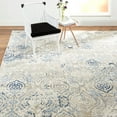 thumbnail image 3 of Home Dynamix Melrose Audrey Moroccan Ogee Damask Area Rug, Ivory/Blue, 5'2" Round, 3 of 5