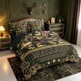 thumbnail image 2 of Manfei Flying Mallard Duck 7-Piece Twin Bedding,Farmhouse Waterfowl Bedding Comforter Set,Black Reversible, 2 of 7